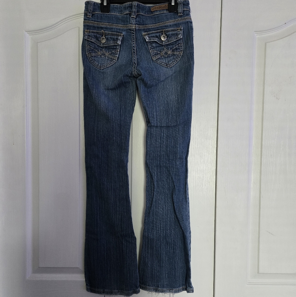 Mudd Women's Dark Blue Flare Jeans